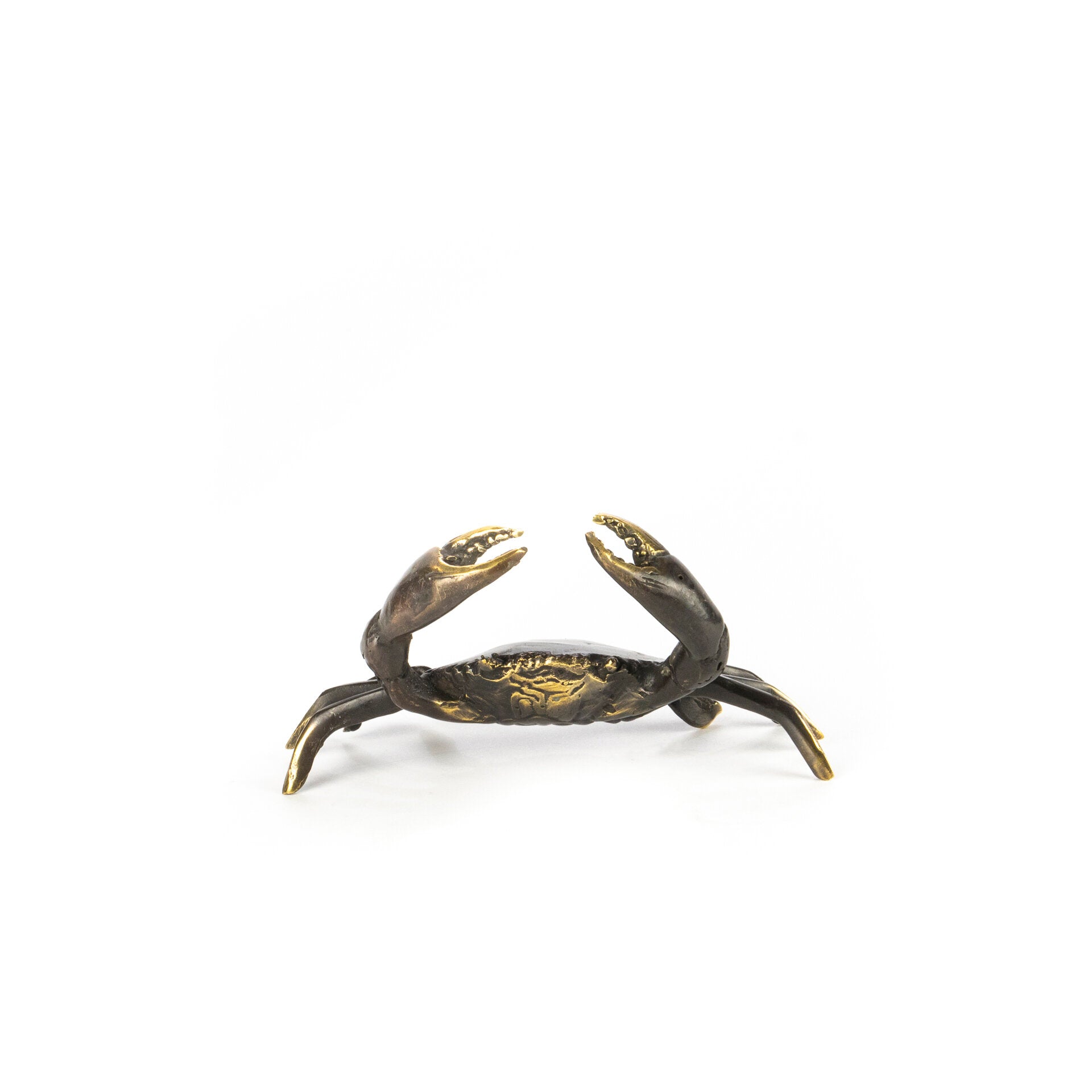 Mini Dark Bronze & Gold Cornish Crab
